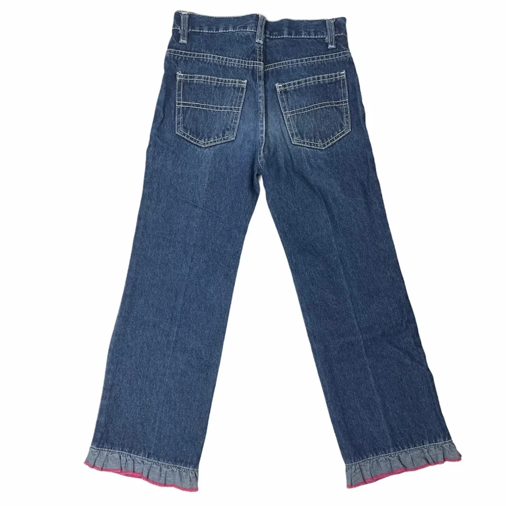 Vintage Y2K Jeans Bundle Retro Embroidered Flower Heart Butterfly Girls Size 6